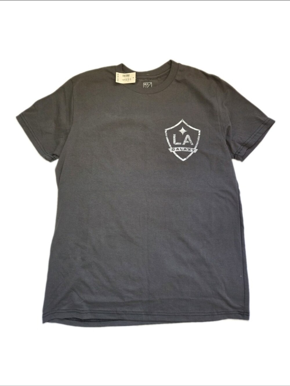 MLS LA Galaxy Graphic Tee Charcoal Gray Cotton Since 1996 Shirt Mens Size M NWT
